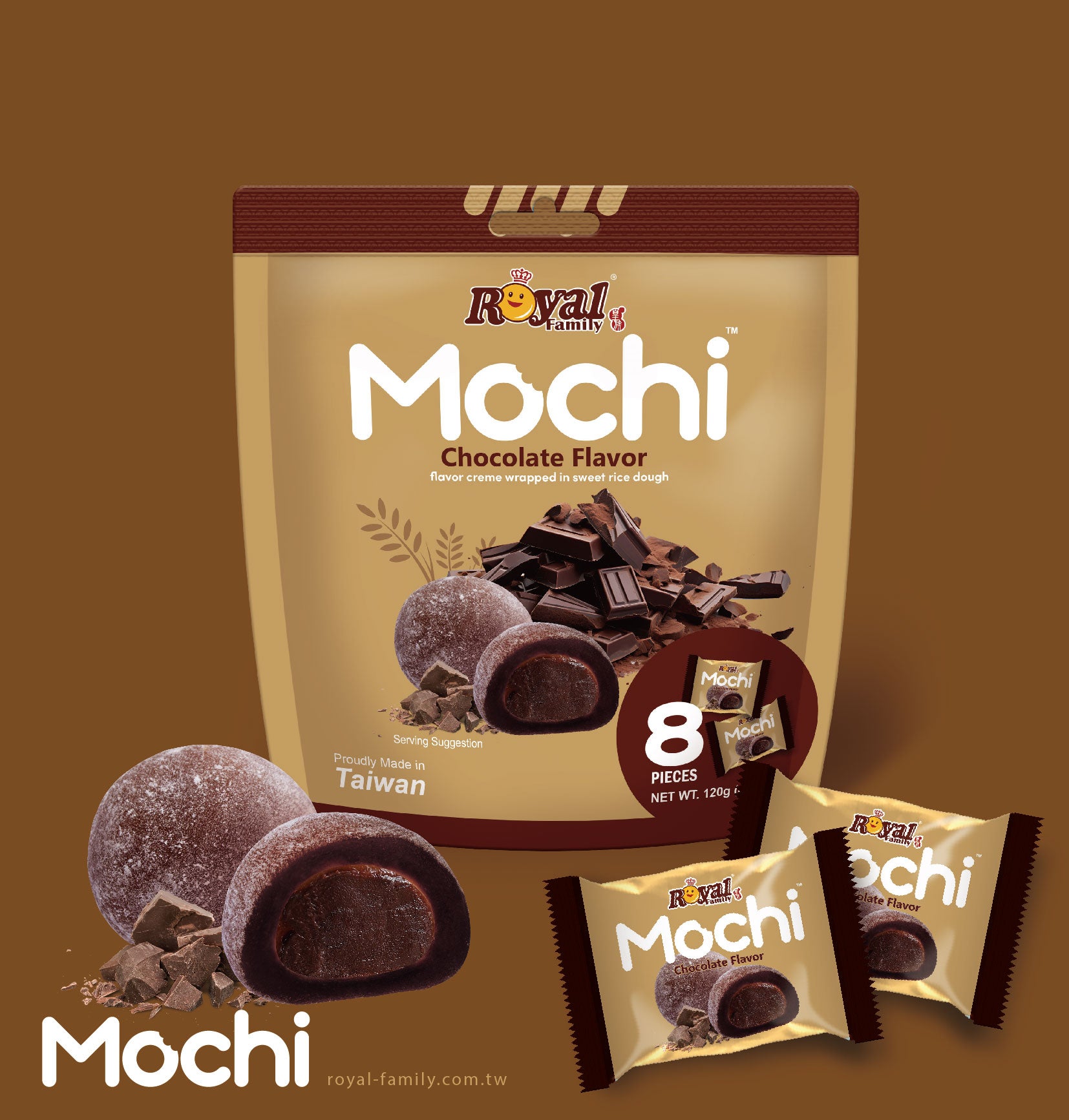 Royal Family Mochi Chocolate