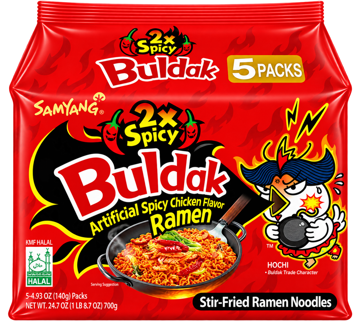 Buldak 2x Spicy Multipack