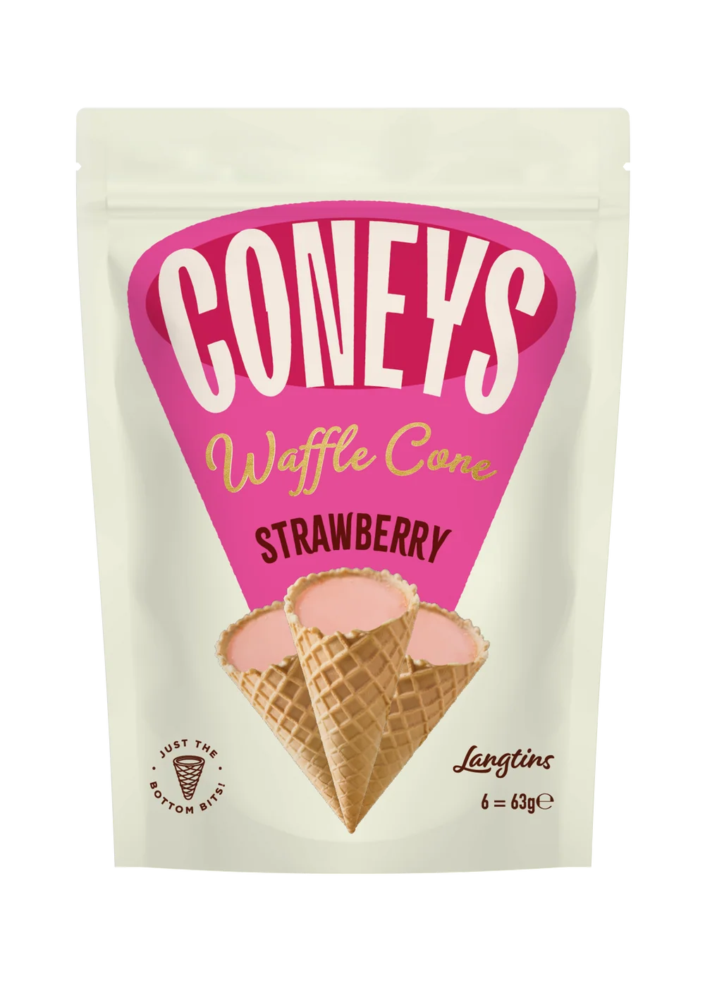 Coneys Strawberry Waffle Cones