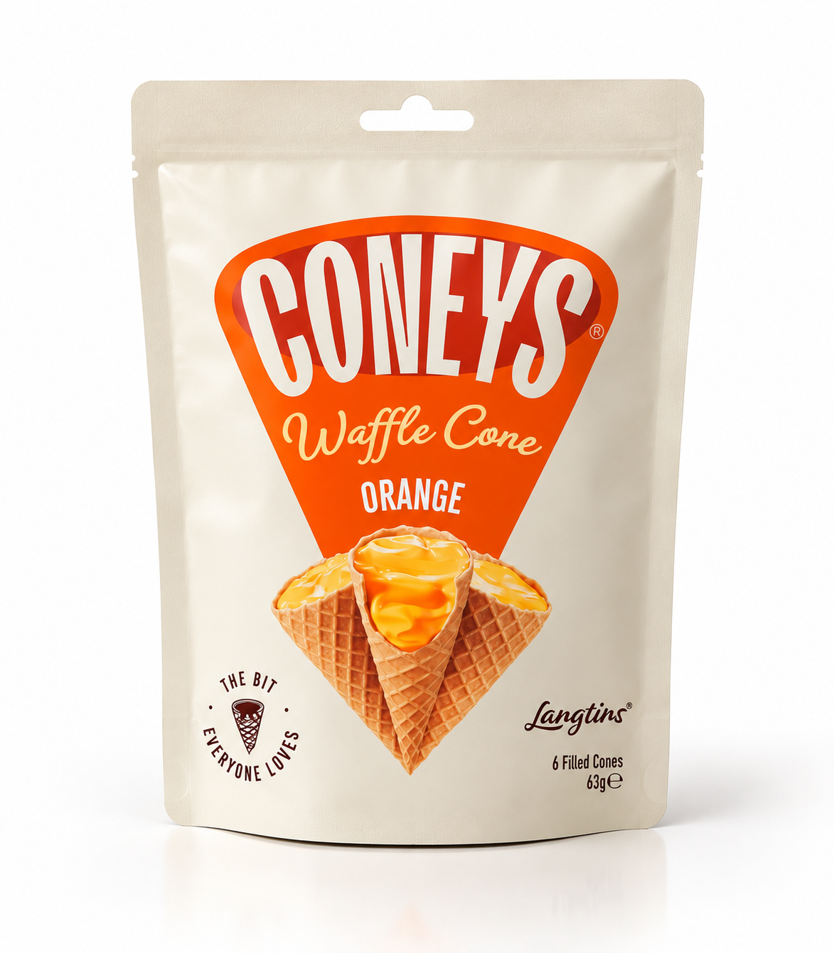 Coneys Orange Waffle Cones