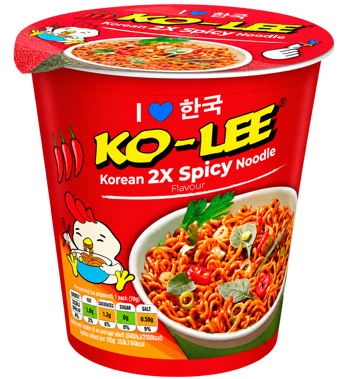 Ko-Lee Korean 2x Spicy Cup