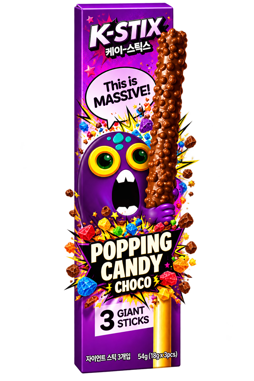 K-Stix Popping Candy Choco