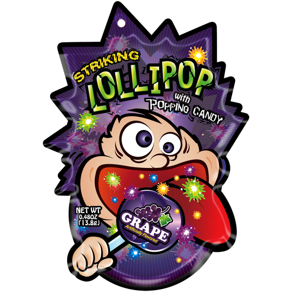 Striking Candy Lollipop Grape