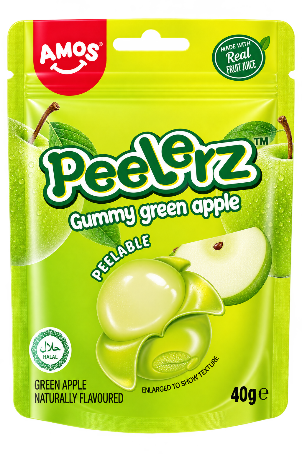 Amos Peelerz Gummy Green Apple