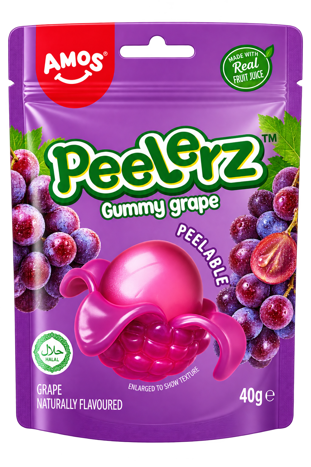 Amos Peelerz Gummy Grape